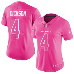 Limited Women's Michael Dickson Pink Jersey - #4 Football Seattle Seahawks Rush Fashion