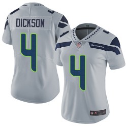 Limited Women's Michael Dickson Grey Alternate Jersey - #4 Football Seattle Seahawks Vapor Untouchable