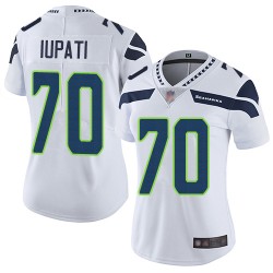 Limited Women's Mike Iupati White Road Jersey - #70 Football Seattle Seahawks Vapor Untouchable