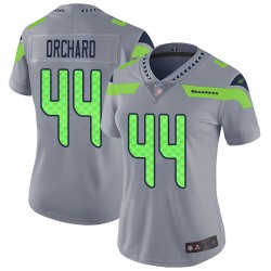 Limited Women's Nate Orchard Silver Jersey - #44 Football Seattle Seahawks Inverted Legend