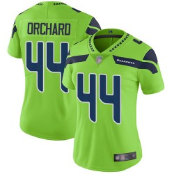 Limited Women's Nate Orchard Green Jersey - #44 Football Seattle Seahawks Rush Vapor Untouchable