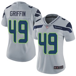 Limited Women's Shaquem Griffin Grey Alternate Jersey - #49 Football Seattle Seahawks Vapor Untouchable