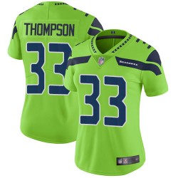 Limited Women's Tedric Thompson Green Jersey - #33 Football Seattle Seahawks Rush Vapor Untouchable
