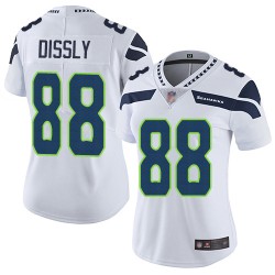 Limited Women's Will Dissly White Road Jersey - #88 Football Seattle Seahawks Vapor Untouchable