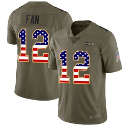 Limited Youth 12th Fan Camo Jersey - Football Seattle Seahawks Rush Realtree