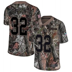 Limited Youth Chris Carson Camo Jersey - #32 Football Seattle Seahawks Rush Realtree