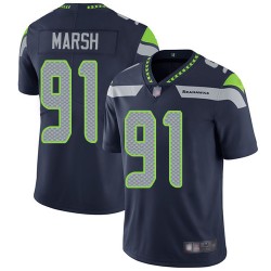 Limited Youth Cassius Marsh Navy Blue Home Jersey - #91 Football Seattle Seahawks Vapor Untouchable
