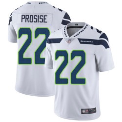 Limited Youth C. J. Prosise White Road Jersey - #22 Football Seattle Seahawks Vapor Untouchable