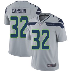 Limited Youth Chris Carson Grey Alternate Jersey - #32 Football Seattle Seahawks Vapor Untouchable