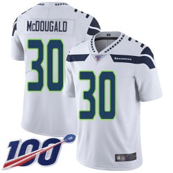 Limited Men's Bradley McDougald White Road Jersey - #30 Football Seattle Seahawks 100th Season Vapor Untouchable