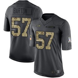 Limited Youth Cody Barton Black Jersey - #57 Football Seattle Seahawks 2016 Salute to Service