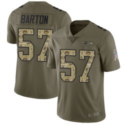 Limited Youth Cody Barton Olive/Camo Jersey - #57 Football Seattle Seahawks 2017 Salute to Service