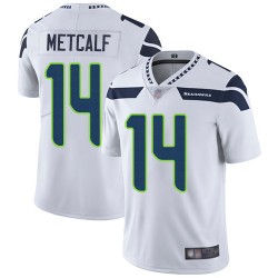 Limited Youth D.K. Metcalf White Road Jersey - #14 Football Seattle Seahawks Vapor Untouchable