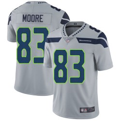 Limited Youth David Moore Grey Alternate Jersey - #83 Football Seattle Seahawks Vapor Untouchable
