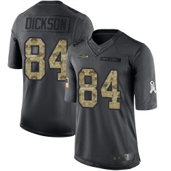 Limited Youth Ed Dickson Black Jersey - #84 Football Seattle Seahawks 2016 Salute to Service