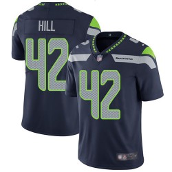 Limited Youth Delano Hill Navy Blue Home Jersey - #42 Football Seattle Seahawks Vapor Untouchable