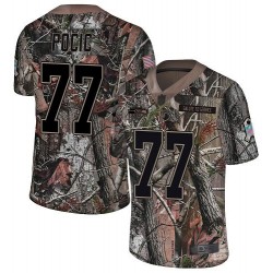 Limited Youth Ethan Pocic Camo Jersey - #77 Football Seattle Seahawks Rush Realtree