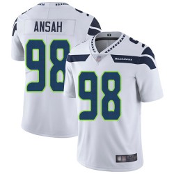 Limited Youth Ezekiel Ansah White Road Jersey - #98 Football Seattle Seahawks Vapor Untouchable