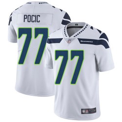 Limited Youth Ethan Pocic White Road Jersey - #77 Football Seattle Seahawks Vapor Untouchable