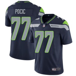 Limited Youth Ethan Pocic Navy Blue Home Jersey - #77 Football Seattle Seahawks Vapor Untouchable