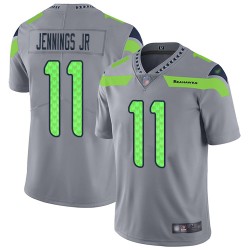 Limited Youth Gary Jennings Jr. Silver Jersey - #11 Football Seattle Seahawks Inverted Legend