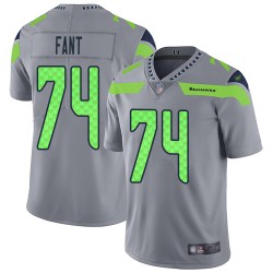 Limited Youth George Fant Silver Jersey - #74 Football Seattle Seahawks Inverted Legend