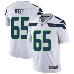 Limited Youth Germain Ifedi White Road Jersey - #65 Football Seattle Seahawks Vapor Untouchable