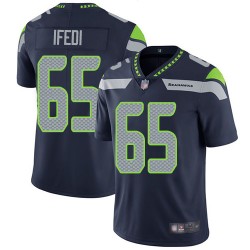 Limited Youth Germain Ifedi Navy Blue Home Jersey - #65 Football Seattle Seahawks Vapor Untouchable
