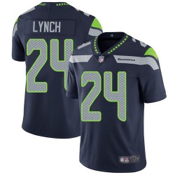 Limited Youth Marshawn Lynch Navy Blue Home Jersey - #24 Football Seattle Seahawks Vapor Untouchable