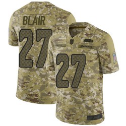 Limited Youth Marquise Blair Camo Jersey - #27 Football Seattle Seahawks 2018 Salute to Service
