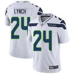 Limited Youth Marshawn Lynch White Road Jersey - #24 Football Seattle Seahawks Vapor Untouchable