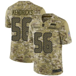 Limited Youth Mychal Kendricks Camo Jersey - #56 Football Seattle Seahawks 2018 Salute to Service