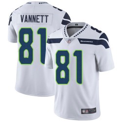 Limited Youth Nick Vannett White Road Jersey - #81 Football Seattle Seahawks Vapor Untouchable