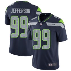 Limited Youth Quinton Jefferson Navy Blue Home Jersey - #99 Football Seattle Seahawks Vapor Untouchable