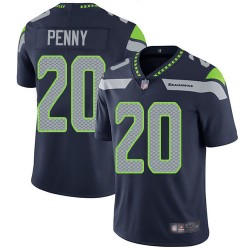 Limited Youth Rashaad Penny Navy Blue Home Jersey - #20 Football Seattle Seahawks Vapor Untouchable