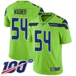 Limited Men's Bobby Wagner Green Jersey - #54 Football Seattle Seahawks 100th Season Rush Vapor Untouchable