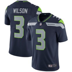 Limited Youth Russell Wilson Navy Blue Home Jersey - #3 Football Seattle Seahawks Vapor Untouchable