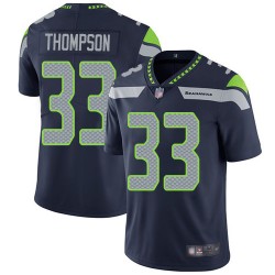 Limited Youth Tedric Thompson Navy Blue Home Jersey - #33 Football Seattle Seahawks Vapor Untouchable