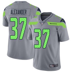 Limited Youth Shaun Alexander Silver Jersey - #37 Football Seattle Seahawks Inverted Legend