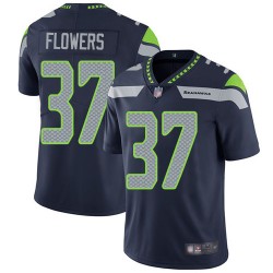 Limited Youth Tre Flowers Navy Blue Home Jersey - #37 Football Seattle Seahawks Vapor Untouchable