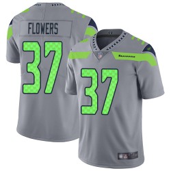 Limited Youth Tre Flowers Silver Jersey - #37 Football Seattle Seahawks Inverted Legend