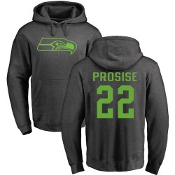 C. J. Prosise Ash One Color - #22 Football Seattle Seahawks Pullover Hoodie