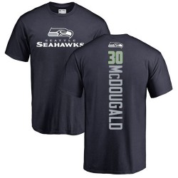 Bradley McDougald Navy Blue Backer - #30 Football Seattle Seahawks T-Shirt