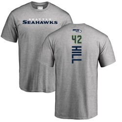 Delano Hill Ash Backer - #42 Football Seattle Seahawks T-Shirt