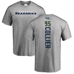 L.J. Collier Ash Backer - #95 Football Seattle Seahawks T-Shirt