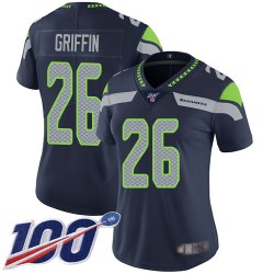 Limited Women's Shaquill Griffin Navy Blue Home Jersey - #26 Football Seattle Seahawks 100th Season Vapor Untouchable