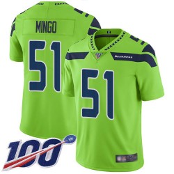 Limited Youth Barkevious Mingo Green Jersey - #51 Football Seattle Seahawks 100th Season Rush Vapor Untouchable