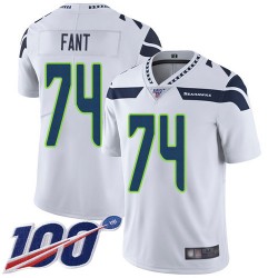 Limited Youth George Fant White Road Jersey - #74 Football Seattle Seahawks 100th Season Vapor Untouchable