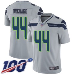 Limited Youth Nate Orchard Grey Alternate Jersey - #44 Football Seattle Seahawks 100th Season Vapor Untouchable