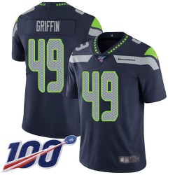 Limited Youth Shaquem Griffin Navy Blue Home Jersey - #49 Football Seattle Seahawks 100th Season Vapor Untouchable